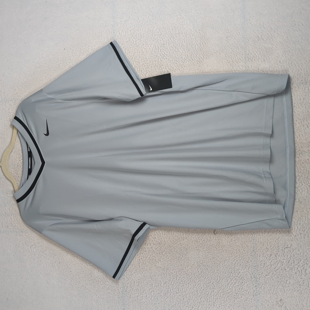Nike Men's Gray Baseball Performance Sports Jersey‎ Size M